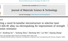 吉林大学徐晓峰教授：实现增材制造Ti-6Al-4V合金强度和耐腐蚀性能的同时提升