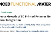 浙江大学郑宁等《AFM》：3D打印聚合物网络实现无缝多材料集成